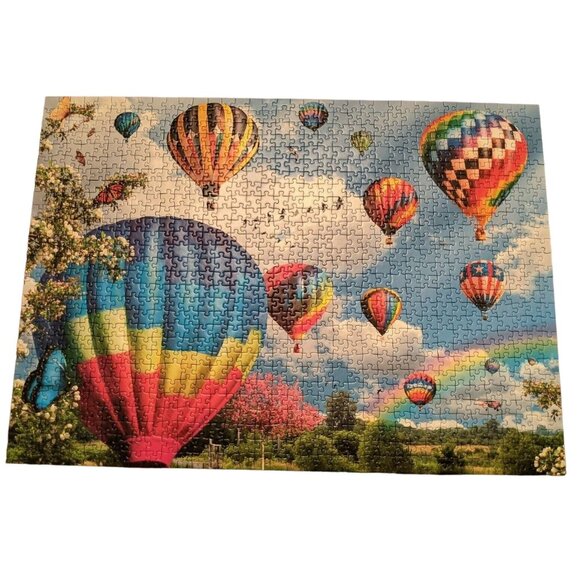 Ravensburger  Up, Up and Away 1000 Piece Hot Air Balloon Jigsaw Puzzle Complete - Picture 3 of 9